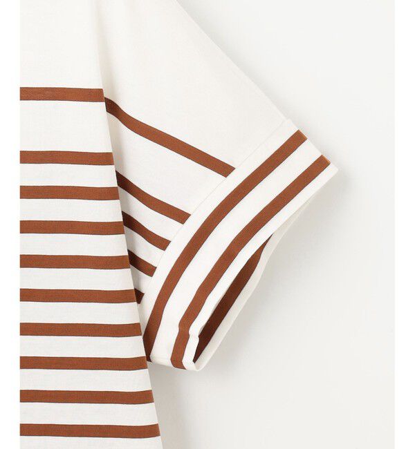 自由区「【洗える】ハイカウントボーダー カットソー」|Tシャツ・カットソー|