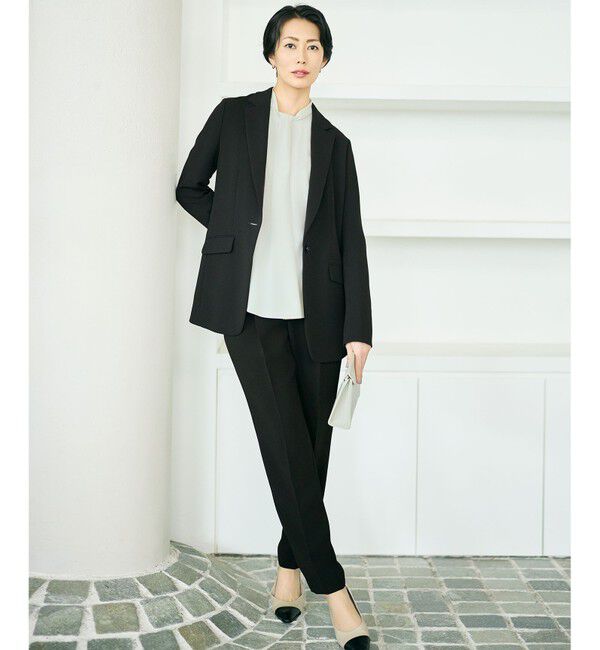 自由区「【カタログ掲載・セットアップ対応・セレモニー・通勤】トリアセダブルクロステーラード ジャケット」|テーラードジャケット|