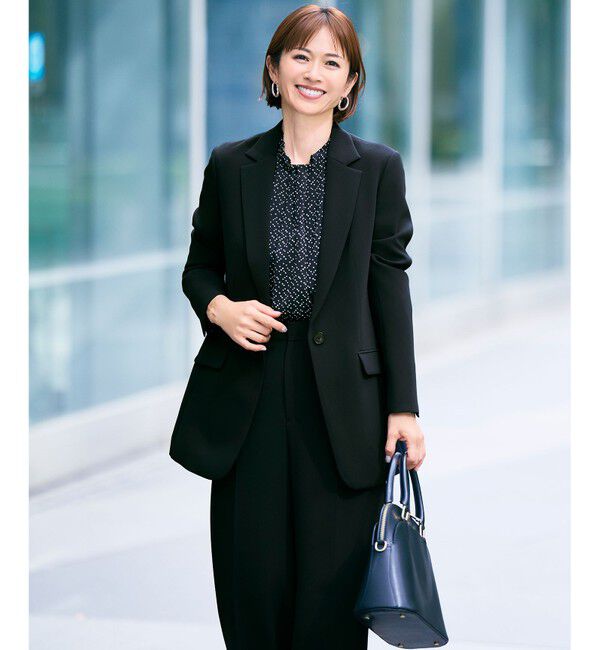 自由区「【カタログ掲載・セットアップ対応・セレモニー・通勤】トリアセダブルクロステーラード ジャケット」|テーラードジャケット|