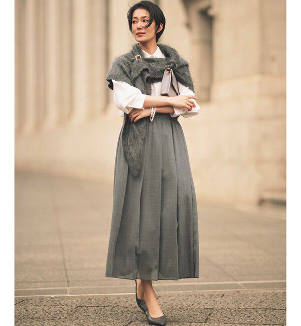 自由区「【セットアップ対応・洗える】ハイツイストビエラプリーツ スカート」|スカート|