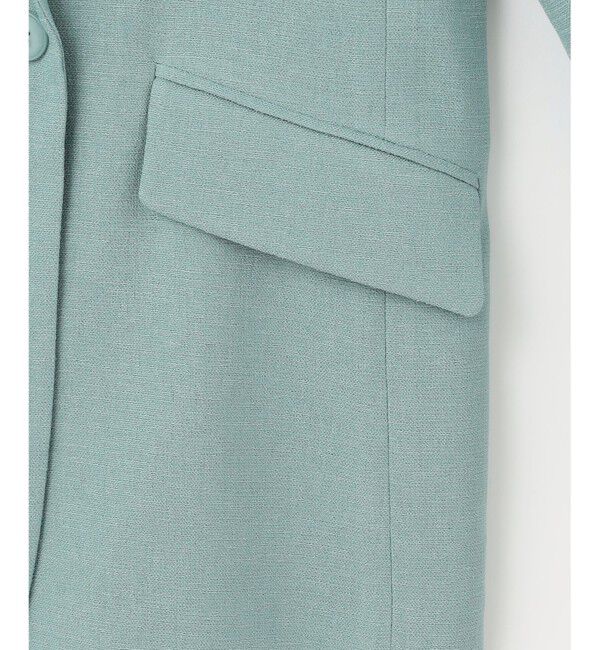 自由区「【SHIHOさん着用・セットアップ対応・接触冷感・洗える】リネンライクシンセティックテーラード ジャケット」|テーラードジャケット|