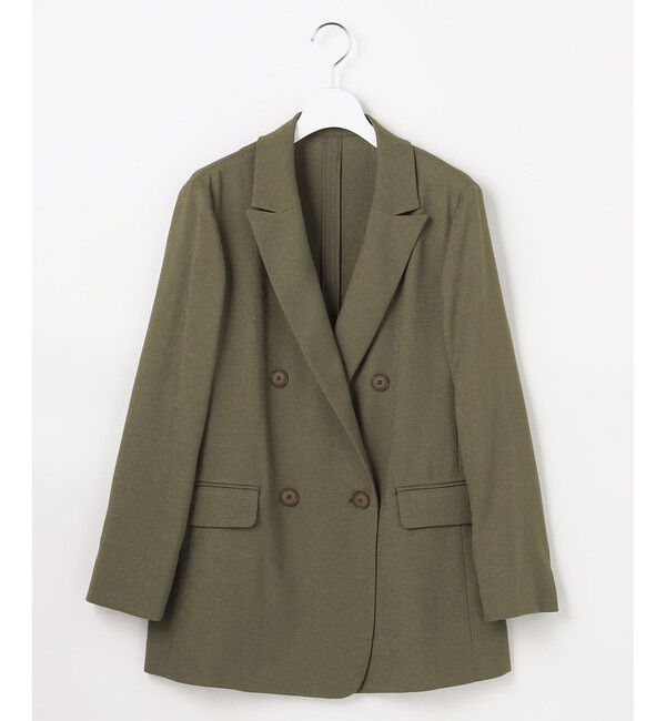 自由区「【セットアップ対応】リネンライクシンセティックテーラード ジャケット」|テーラードジャケット|