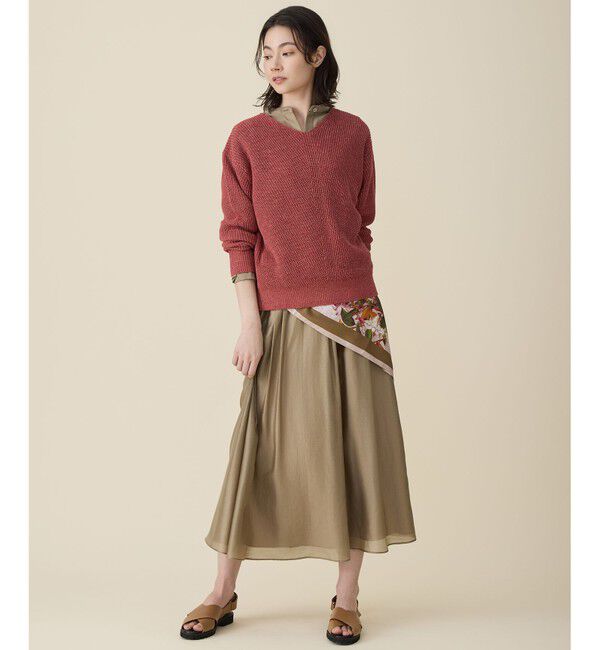 自由区「【カタログ掲載・セットアップ対応】エアリーローンプレーン スカート」|スカート|