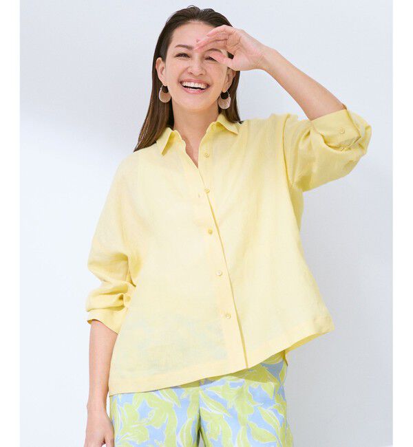 自由区「【カタログ掲載】トルコリネン シャツ」|シャツ・ブラウス|クリーム