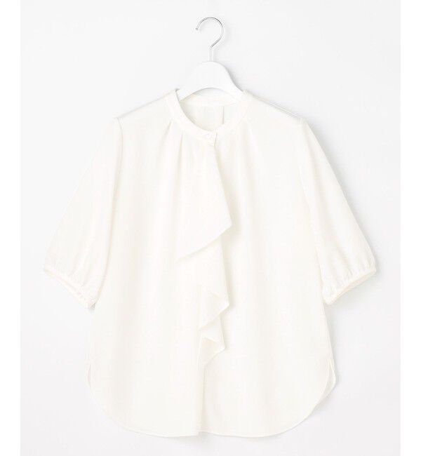 自由区「【人気素材】アムンゼンジャージー5分袖 トップス」|Tシャツ・カットソー|オフ