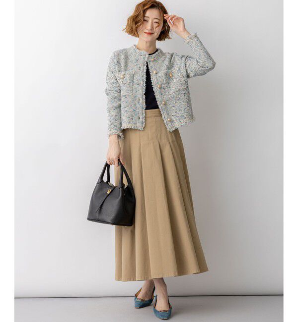 23区「プレミアムビオコットン クルーネック ニット」|ニット・セーター|