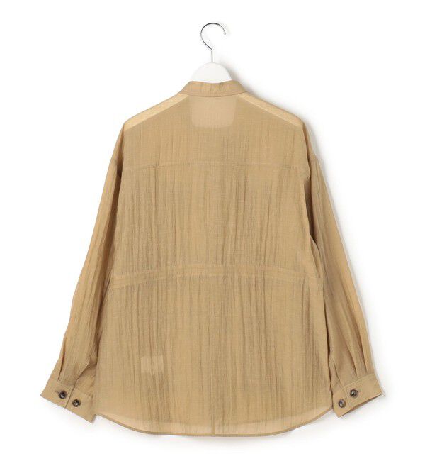 23区「【見上愛さん着用】リネンミックスシアースラブ ミリタリー シャツジャケット」|シャツ・ブラウス|
