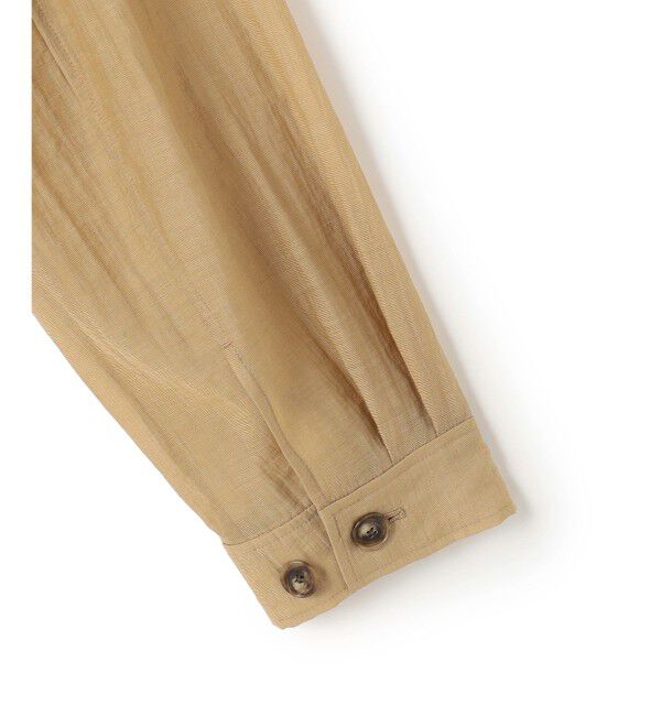 23区「【見上愛さん着用】リネンミックスシアースラブ ミリタリー シャツジャケット」|シャツ・ブラウス|