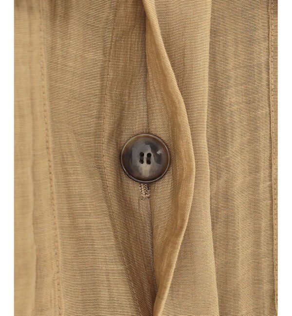 23区「【見上愛さん着用】リネンミックスシアースラブ ミリタリー シャツジャケット」|シャツ・ブラウス|