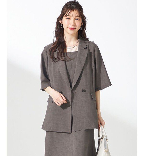 ANY SIS「【接触冷感・速乾・UVカット・洗える】スイートクール ジャケット」|テーラードジャケット|