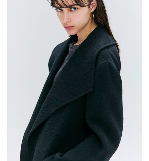 BEIGE,「LEMOORE / ウールリバーフェイクレザーポケット付きコート」|その他|