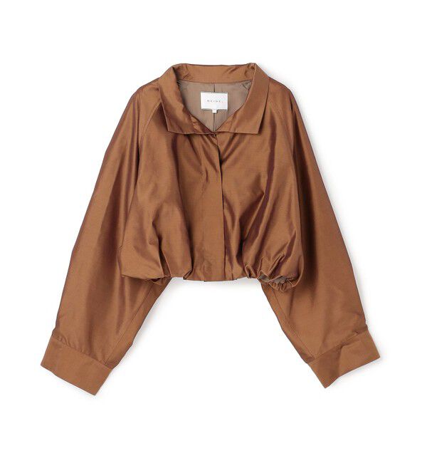 BEIGE,「SULFUR / シルク混ショート丈バルーンブルゾン」|ブルゾン・スタジャン|