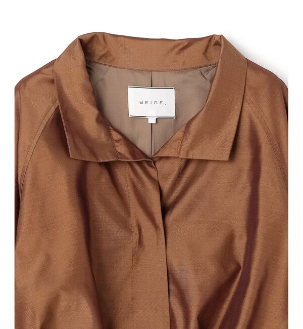 BEIGE,「SULFUR / シルク混ショート丈バルーンブルゾン」|ブルゾン・スタジャン|