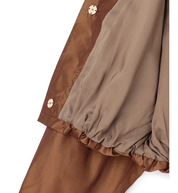 BEIGE,「SULFUR / シルク混ショート丈バルーンブルゾン」|ブルゾン・スタジャン|