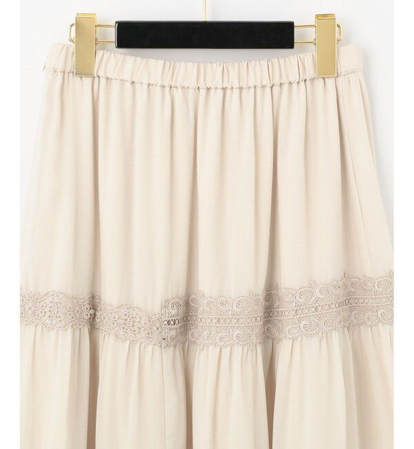 GRACE CONTINENTAL「ランダムレースマキシスカート」|スカート|