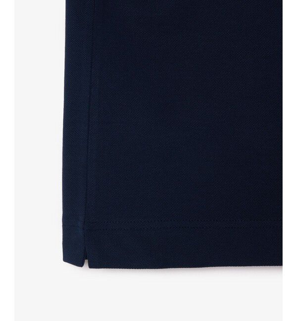 LACOSTE「オーガニックコットン ストレッチ鹿の子 配色パイピング比翼ポロシャツ」|ポロシャツ|