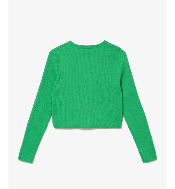 LACOSTE「UVカット クールマックスリブニットカーディガン」|カーディガン|