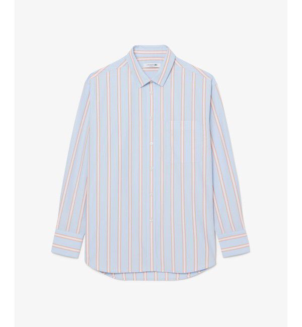 LACOSTE「オーバーサイズストライプポプリンシャツ」|シャツ・ブラウス|