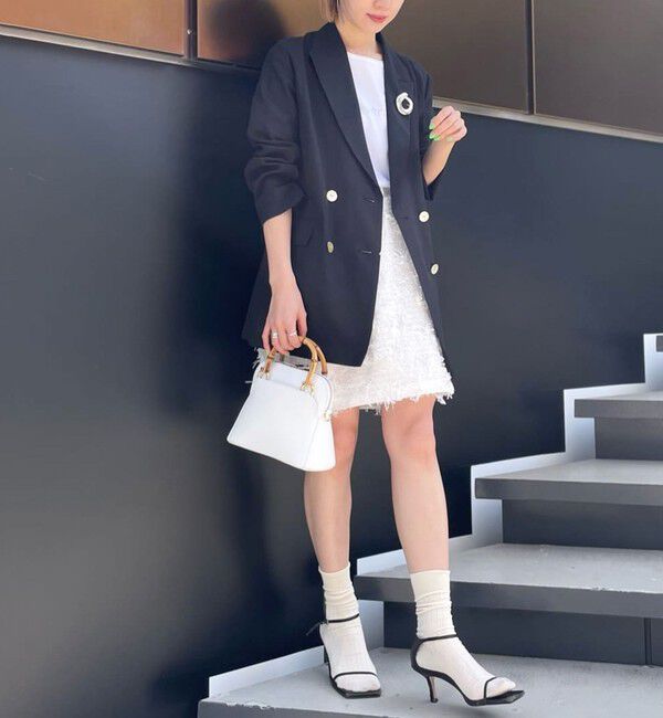 NOLLEY'S「【KIRYU】フェザーカットジャガードビスチェ兼ミニスカート」|スカート|