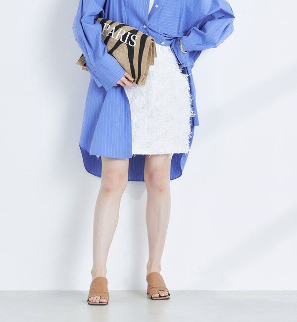 NOLLEY'S「【KIRYU】フェザーカットジャガードビスチェ兼ミニスカート」|スカート|