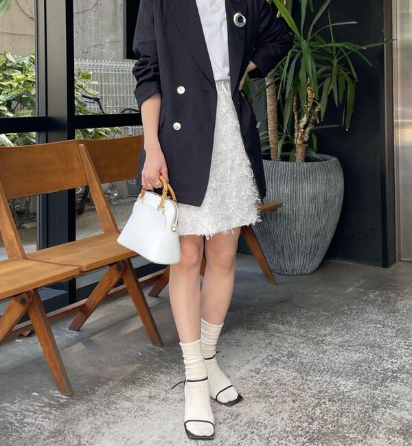 NOLLEY'S「【KIRYU】フェザーカットジャガードビスチェ兼ミニスカート」|スカート|