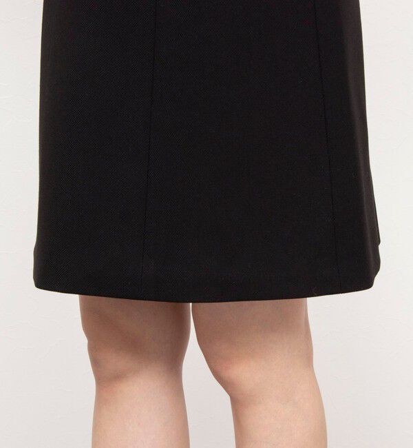 NOLLEY'S「ストレッチカルゼショートスカート」|台形|