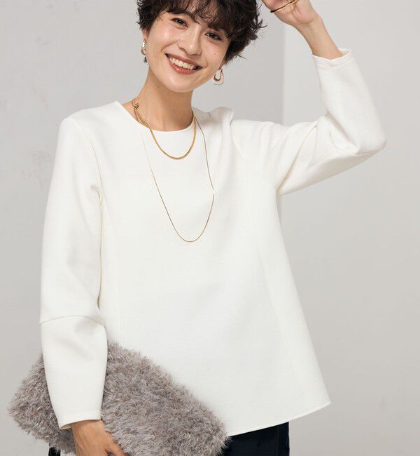 NOLLEY'S「ウォッシャブルエアボールフレアプルオーバーカットソー」|Tシャツ・カットソー|