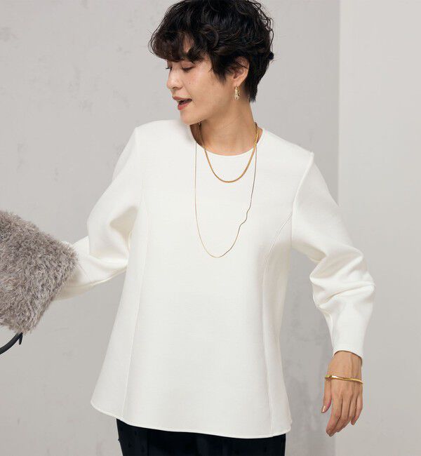 NOLLEY'S「ウォッシャブルエアボールフレアプルオーバーカットソー」|Tシャツ・カットソー|