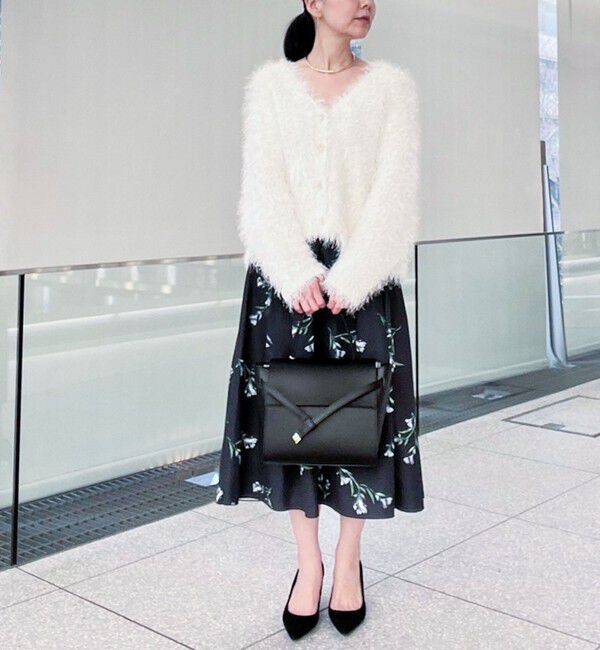 NOLLEY'S「ウォッシャブルフラワープリントスカート」|フレア|