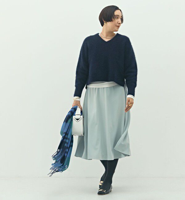 NOLLEY'S「ウォッシャブル2WAYストレッチフレアスカート」|フレア|