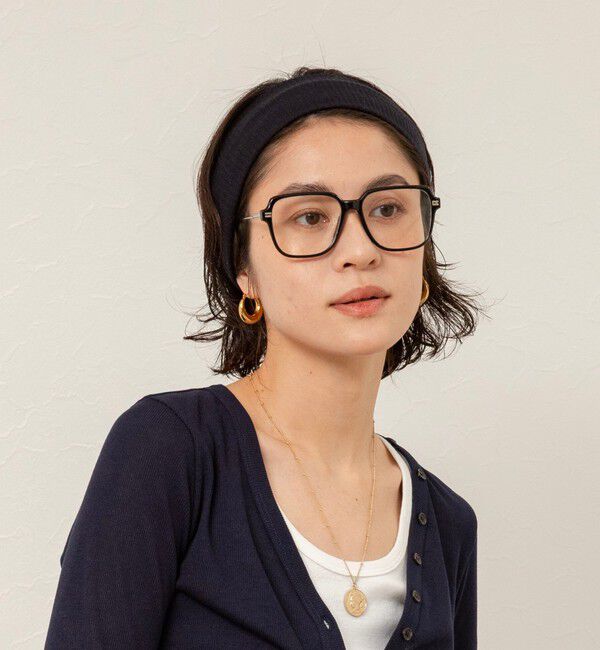 MAQWEL「【MAQWEL/マクウェル】スクエアフレームグラス」|メガネ|ブラック