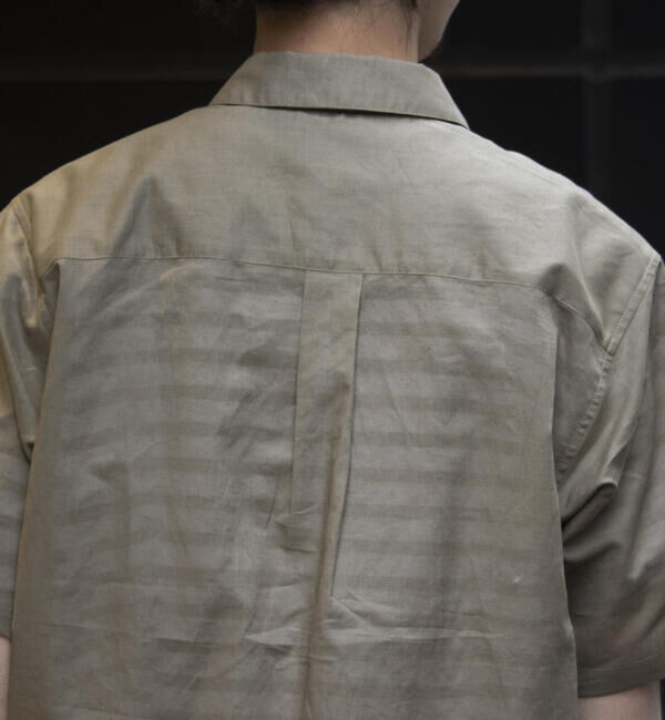 GLOSTER「【GLOSTER/グロスター】コットンリネン 半袖シャツ レギュラーカラー 綿麻」|シャツ・ブラウス|