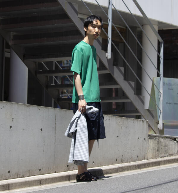 GLOSTER「【GLOSTER/グロスター】ポンチオーバーサイズ クルーネックTシャツ サイドスリット」|Tシャツ・カットソー|