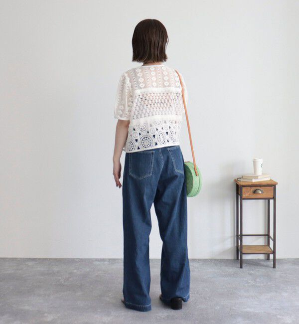 fredy emue「レース切替前開きブラウス」|シャツ・ブラウス|