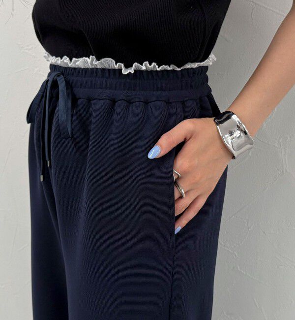 fredy emue「ウエストレイヤードイージーパンツ」|チノ|