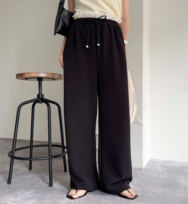 fredy emue「ウエストレイヤードイージーパンツ」|チノ|