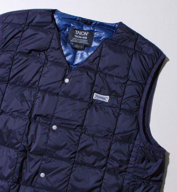 GLOSTER「【UNISEX/4サイズ/6色展開】FREDYMAC別注 TAION ベーシックインナーダウンベスト」|ダウンベスト・ベスト|ネイビー