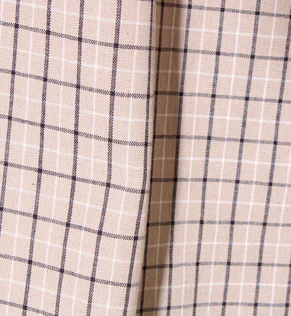 GLOSTER「【シャツ＋Tシャツの2点セット】TC平織 小柄チェックアンサンブル」|シャツ・ブラウス|