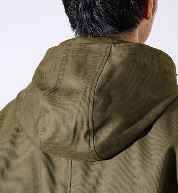 GLOSTER「【GLOSTER定番/ビジカジ対応】コードストライプ スタンドフードブルゾン」|ブルゾン・スタジャン|