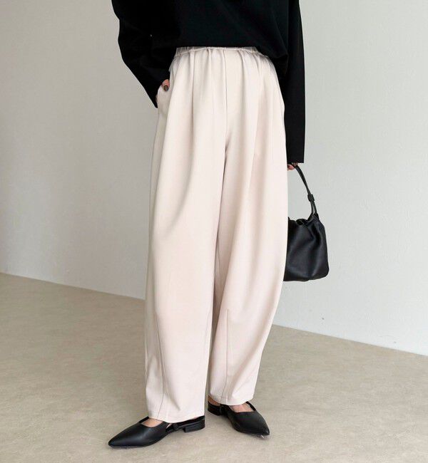 fredy emue「コクーンギャザーパンツ」|チノ|