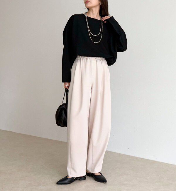 fredy emue「コクーンギャザーパンツ」|チノ|