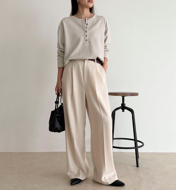 fredy emue「2WAYヘンリーラメプルオーバー」|Tシャツ・カットソー|