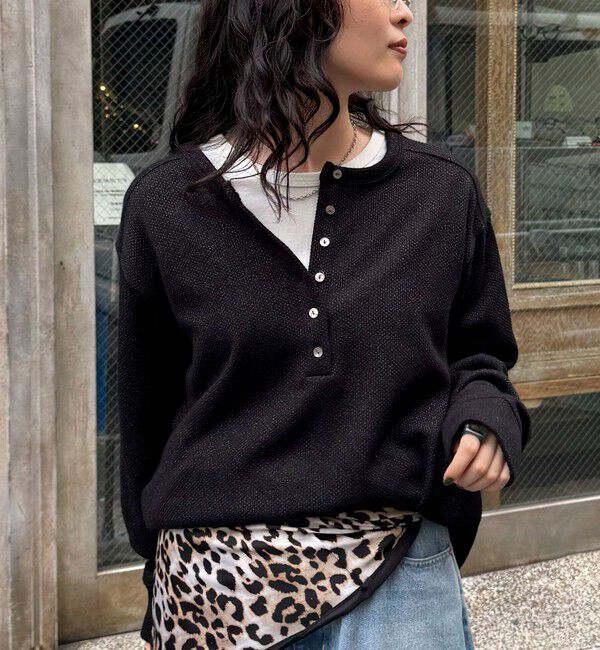 fredy emue「2WAYヘンリーラメプルオーバー」|Tシャツ・カットソー|