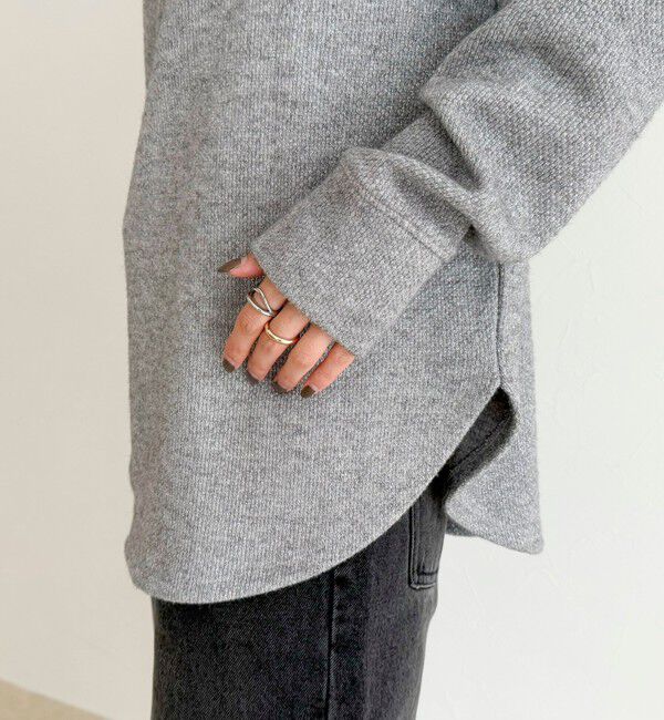 fredy emue「2WAYヘンリーラメプルオーバー」|Tシャツ・カットソー|