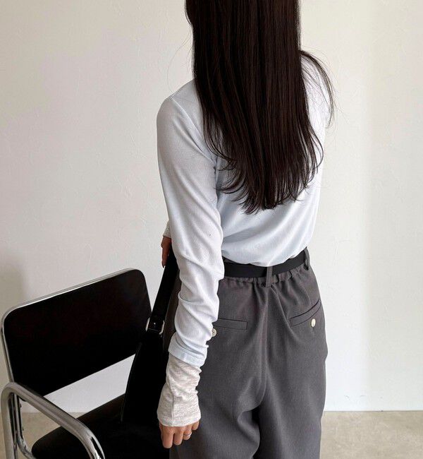 fredy emue「シアーリブレイヤードロンTシャツ」|Tシャツ・カットソー|