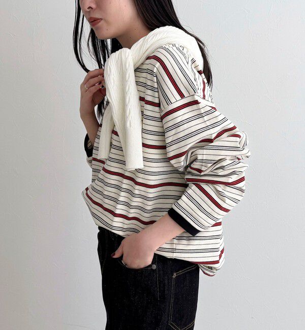 fredy emue「【GEVACO/ゲバコ】ボーダー天竺ベーシックロングスリーブTシャツ」|Tシャツ・カットソー|