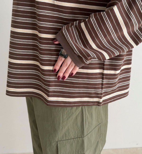 fredy emue「【GEVACO/ゲバコ】ボーダー天竺ベーシックロングスリーブTシャツ」|Tシャツ・カットソー|