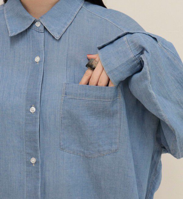 fredy emue「コットンボイルシアーデニムシャツ」|シャツ・ブラウス|