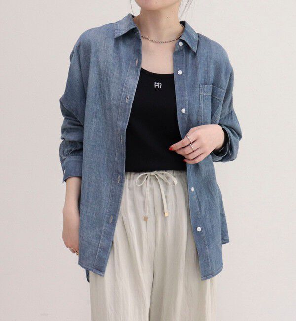 fredy emue「コットンボイルシアーデニムシャツ」|シャツ・ブラウス|