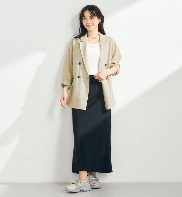 fredy emue「リネン混ライトダブルジャケット」|テーラードジャケット|